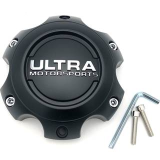 Ultra Motorsports 6 Lug Black Custom Wheel Center Cap Set p? 1 PN: 89-9765
