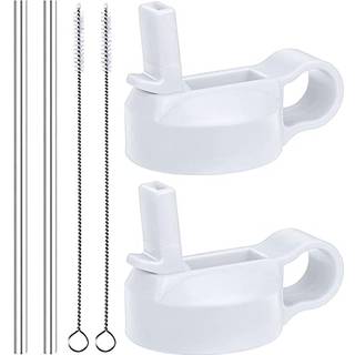 Mass Wide Mouth Straw Lid Compatibility Mest Sports Water Bottle (White)