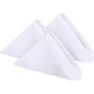 Utopia Home White Cloth -servietter (12 Pack 20x20 inches) Ideal middagstid til fest bryllup og frokost/middag