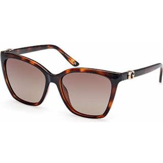 Guess Kvinde GU00191 52H Solbriller Injiceret Havana Marrone Firkantet Polariseret Sfumato