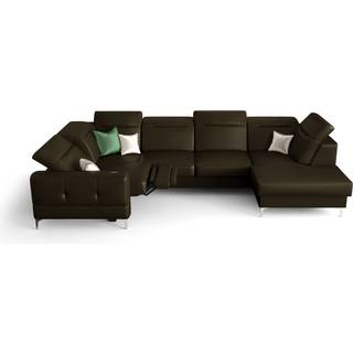 MALI MAX II RELAX ÆGTE LÆDER HJØRNESOFA 165x350x185 CM - L-10 , VENSTRE