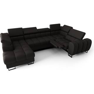 ASPER MAX II RELAX ÆGTE LÆDER  HJØRNESOFA 198x350x170 CM - K-22 , HØJRE