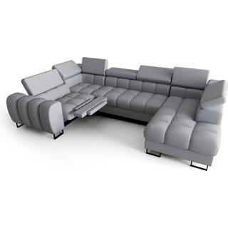 ASPER MAX II RELAX ÆGTE LÆDER  HJØRNESOFA 198x350x170 CM - U-52 , VENSTRE