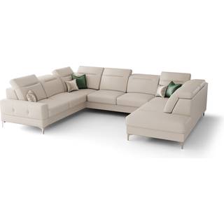 MALI MAX I ÆGTE LÆDER HJØRNESOFA  260x350x220 CM - L-1 , VENSTRE