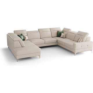MALI MAX I ÆGTE LÆDER HJØRNESOFA  260x350x220 CM - L-1 , HØJRE
