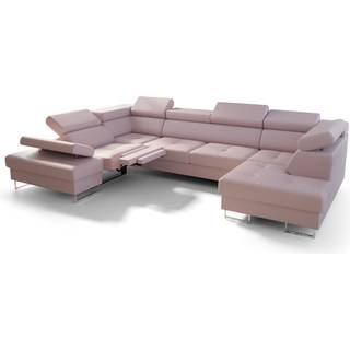 GALAKSE MAX II RELAX ÆGTE LÆDER HJØRNESOFA  215x350x170 - U-54 , VENSTRE