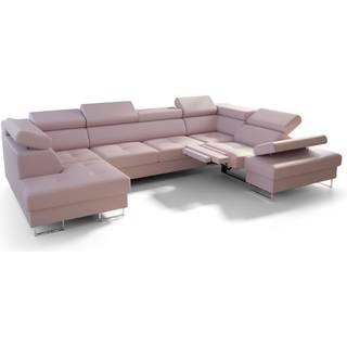 GALAKSE MAX II RELAX ÆGTE LÆDER HJØRNESOFA  215x350x170 - U-54 , HØJRE