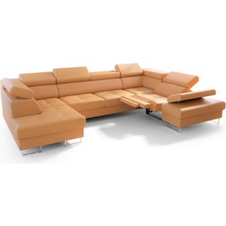 GALAKSE MAX II RELAX ÆGTE LÆDER HJØRNESOFA  215x350x170 - K-99 , HØJRE