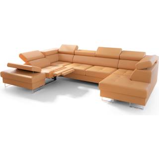 GALAKSE MAX II RELAX ÆGTE LÆDER HJØRNESOFA  215x350x170 - K-99 , VENSTRE