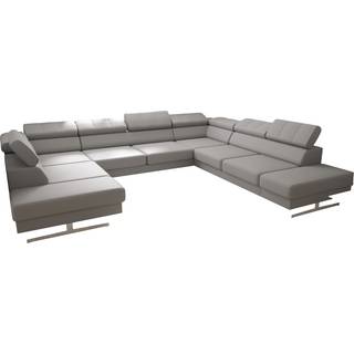 EMPIRE MAX  I ÆGTE LÆDER HJØRNESOFA 300X350X220 - L-11 , HØJRE