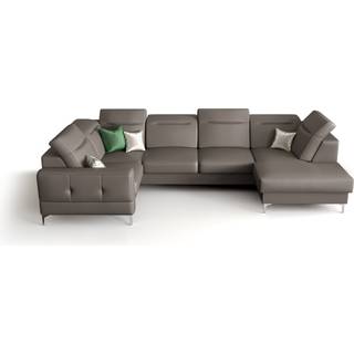 MALI MAX II ÆGTE LÆDER HJØRNESOFA 180x350x182 CM - U-24 , VENSTRE