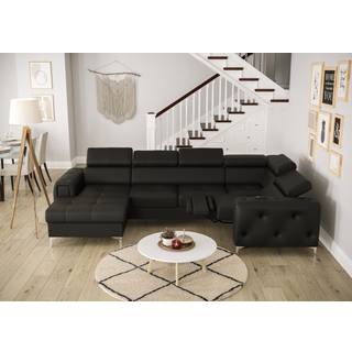 ORIONIS MAX III RELAX ÆGTE LÆDER HJØRNESOFA  165x320x190 CM - K-70 , HØJRE