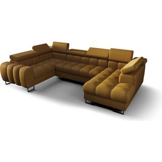 ASPER MAX II ÆGTE LÆDER HJØRNESOFA 195x350x170 CM - K-99 , VENSTRE