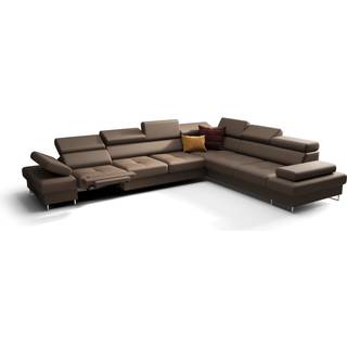 GALAKSE MAX RELAX ÆGTE LÆDER HJØRNESOFA 280x350 - L-8 , HØJRE