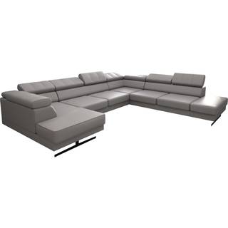 EMPIRE MAX II ÆGTE LÆDER HJØRNESOFA 300X350X180 - U-24 , HØJRE