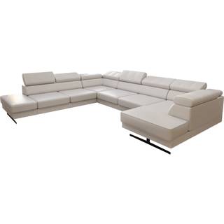 EMPIRE MAX II HJØRNESOFA 300X350X180 - Eco læder sort , VENSTRE