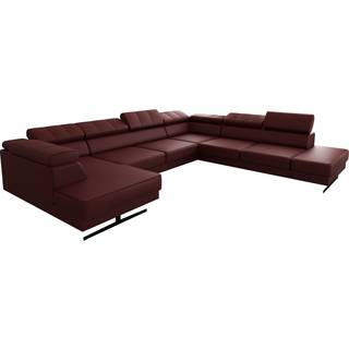 EMPIRE MAX II ÆGTE LÆDER HJØRNESOFA 300X350X180 - K-56 , HØJRE