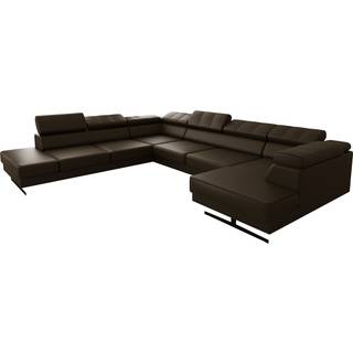 EMPIRE MAX II ÆGTE LÆDER HJØRNESOFA 300X350X180 - L-10 , VENSTRE