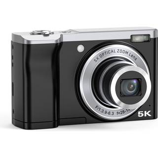 5K digitalkamera med 5X optisk zoom og anti-shake stabilisering