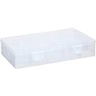 Sorteringskasse med låg - Transparent - 27,6cm x 17cm x 5,6cm - Liva