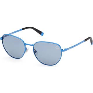 Timberland Unisex TB00048 91D Solbriller Metal Blå Røg Rund Polariseret