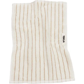 Tekla - Bath Sheet 100x150, Sienna Stripes - Håndklæder og badehåndklæder - Beige,Hvid