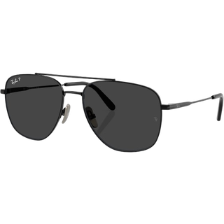 Ray - Ban Unisex RB8097 WILLIAM TITANIUM 926748 Solbriller Titanium Sort Grå Firkantet Polariseret