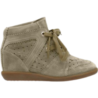Isabel Marant Bobby suede wedge sneakers - grey - EU 40