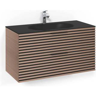 Macro Design Vaskeskab Crown Stripe Med Håndvask i Glas