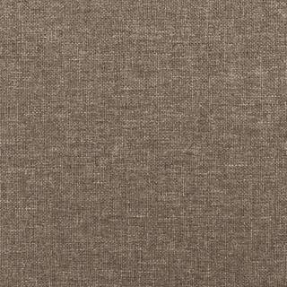 sengegavl med kanter 183x16x78/88 cm stof gråbrun