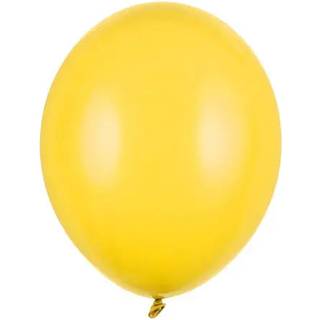 10 stk. Latexballoner klar gul 27 cm – Perfekt til festdekoration med helium