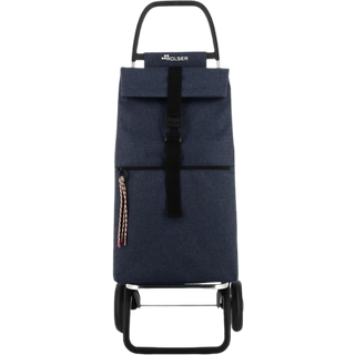 Rolser 2L Big Tweed - Indkøbsvogn Marineblå, Indkøbsvogn