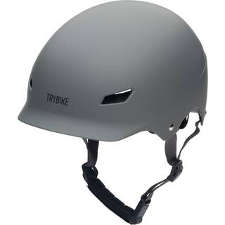 Trybike Cykelhjelm med retrolook - antracitgrå S/M