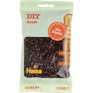Hama Bio Midi, perler, 1.000 stk., brun (12) [Levering: 1-2 dage]