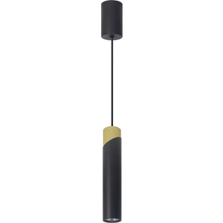 Tube Pendel | Loftlampe | GU10 | Sort og Guld | Ø60mm | 450-1200mm
