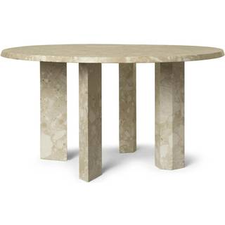 Ferm Living Taula Sofabord Ø67 Cm - Sofabord Marmor Sand - 1104270185