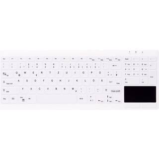 Cherry Active Key MedicalKey AK-C7412F - keyboard compact - with touchpad - QWERTY - Pan Nordic - white Input Device - Tastatur - Nordisk - Hvid
