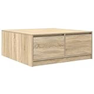 Sofabord Med Skuffer - Sonoma-eg / 100 x 100 x 40 cm