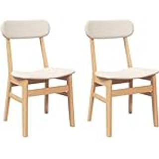 Spisebordsstole Massivt Gummitræ - Naturfarvet og lys