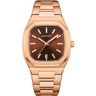 Faucon Octagon F10064 - Herre - 37 mm - Analog - Quartz - Safirbelagt Mineralglas