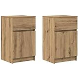 Sengebord 39X35X65 Cm Konstrueret Træ - 2 / artisan eg