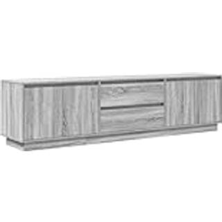 Sengebord Med Led-Lys 100X41X50 Cm - 193.5 cm / Grå sonoma-eg