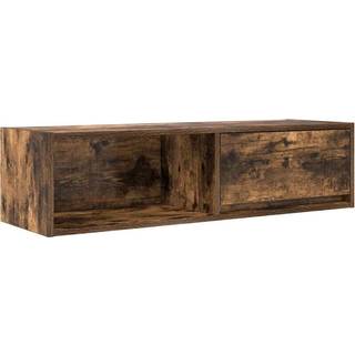 Tv-Bord 60X31X25,5 Cm Konstrueret Træ - 1 / 100 cm / Røget eg