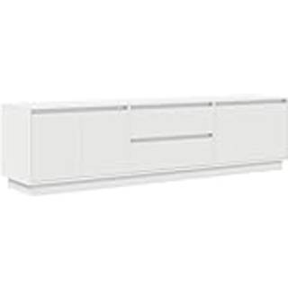 Sengebord Med Led-Lys 100X41X50 Cm - 193.5 cm / Hvid