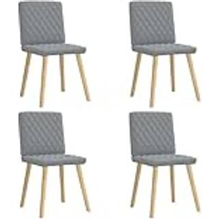 Spisebordsstole Stof - 4 / Lysegrå