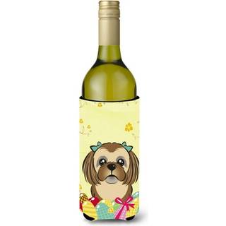 """"Carolines Treasures BB1931LITERK """"""""Chokoladebrun Shih Tzu pskegjagt"""""""" Vinflaske Hugger Koozie 750ml Multicolor""""