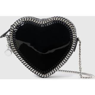 Stella McCartney - Falabella Heart Crossbody Bag, Woman, Black