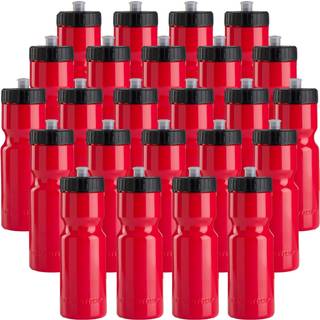 50 st?rke bulkvand flasker 24 pakke sportsflaske 22 oz bpa-fri let ?ben med pull top cap lavet i usa genanvendelige plast vandflasker til voksne