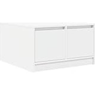 sofabord med skuffer 70,5x70x40 cm hvid