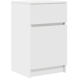 Sengebord 39X35X65 Cm Konstrueret Træ - 1 / Hvid